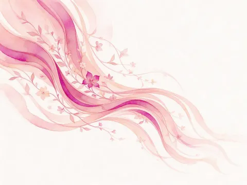 Ilustrasi watercolor Perawatan Rambut